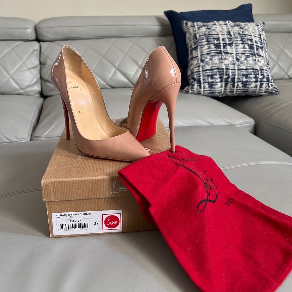 Christian Louboutin nude So Kate 120 mm size 38